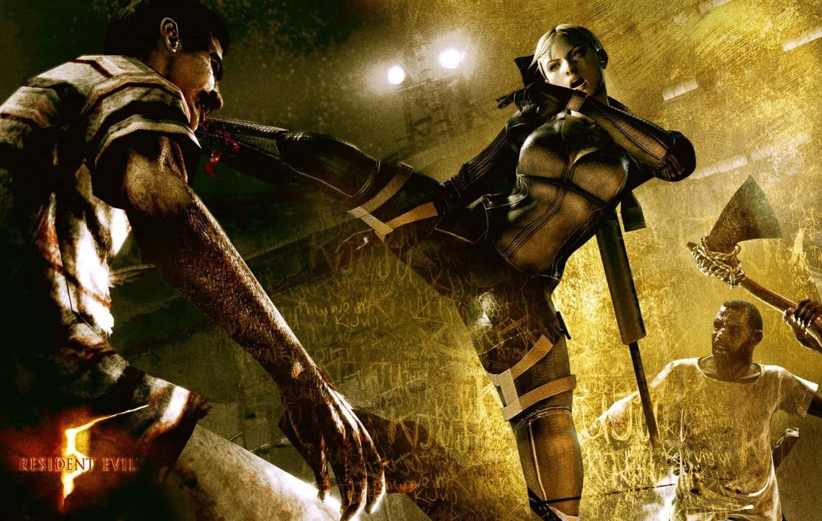 Resident Evil 5, zombie, female fighter, HD Desktop Wallpaper