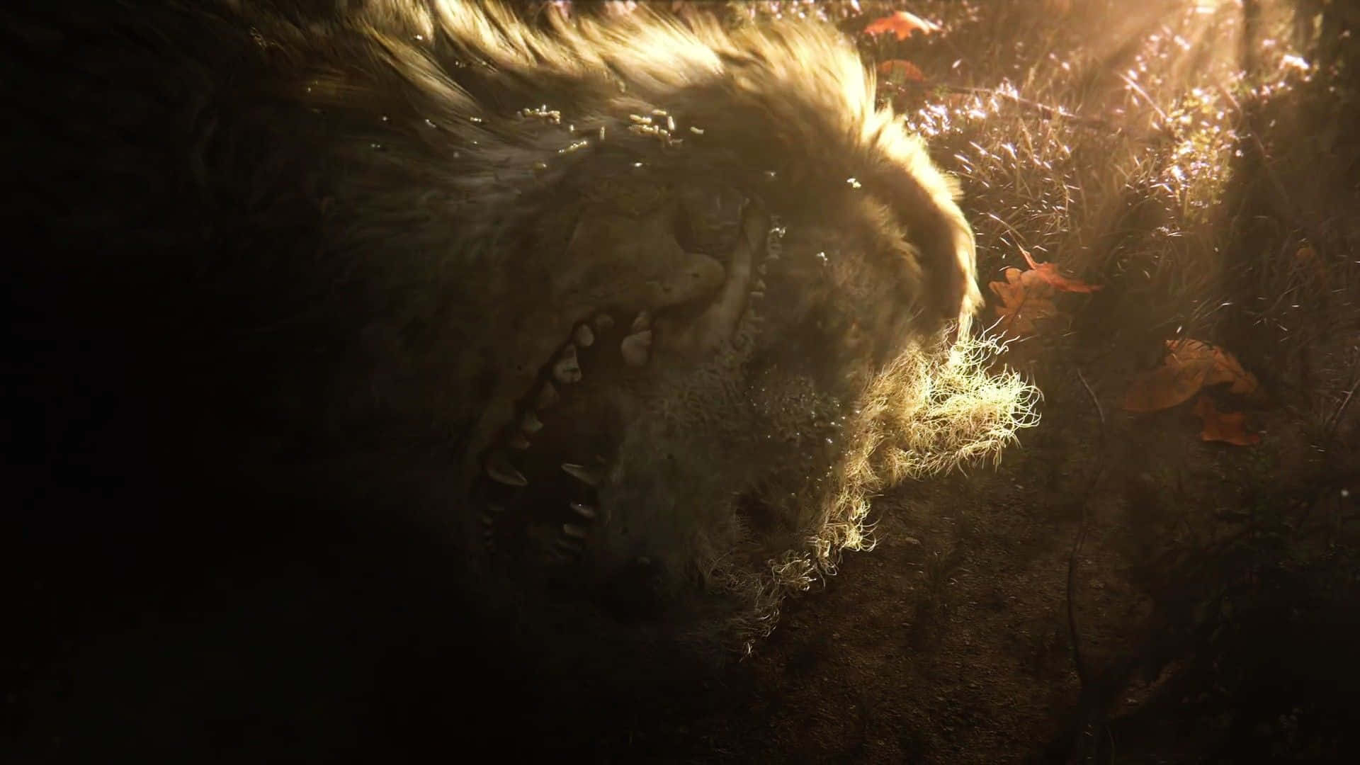 Resident Evil 7, monstrous wolf, glowing eyes, Full HD Desktop Wallpaper