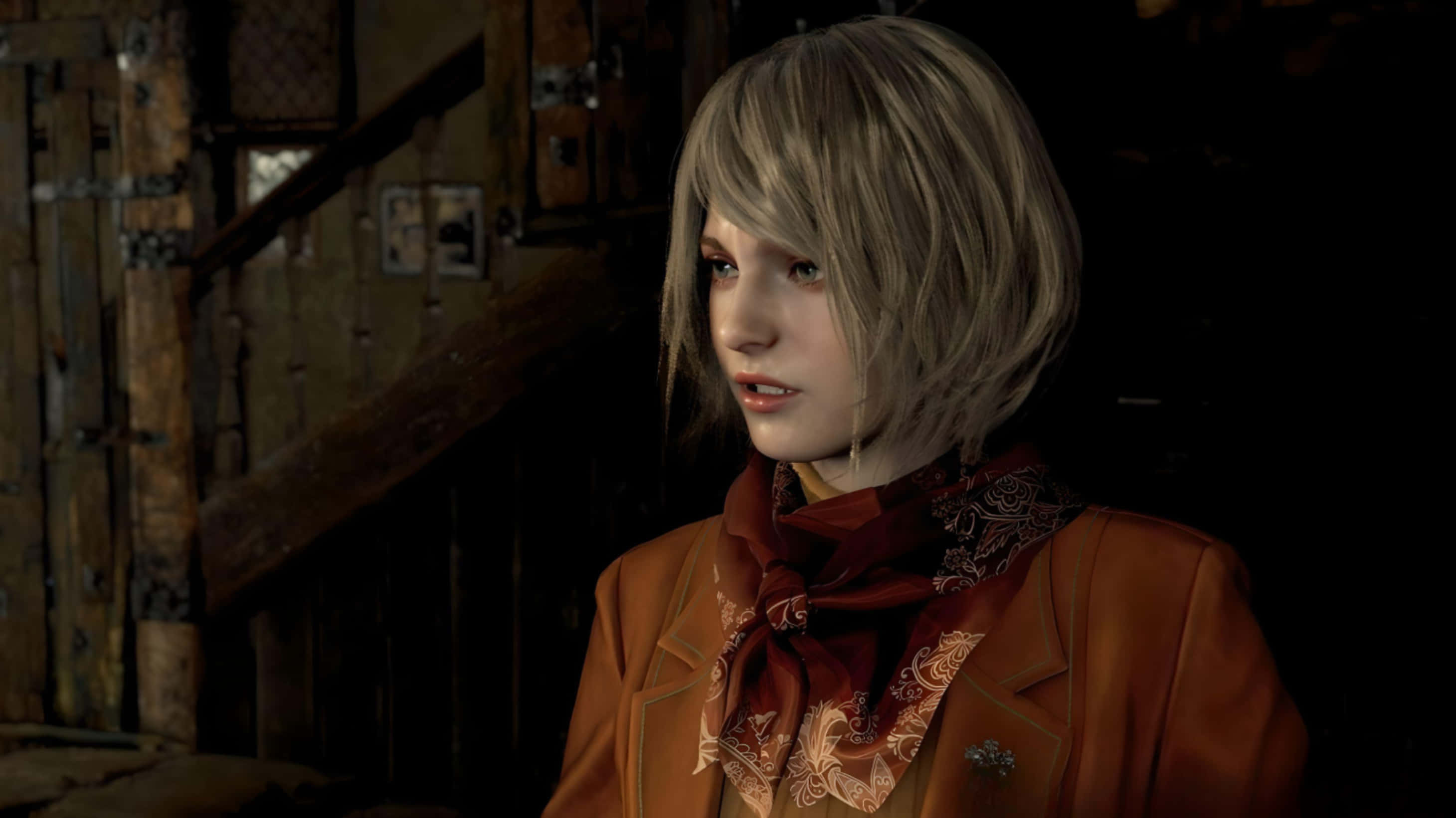 Ashley Graham, Resident Evil, short blonde hair, 2K Desktop Wallpaper