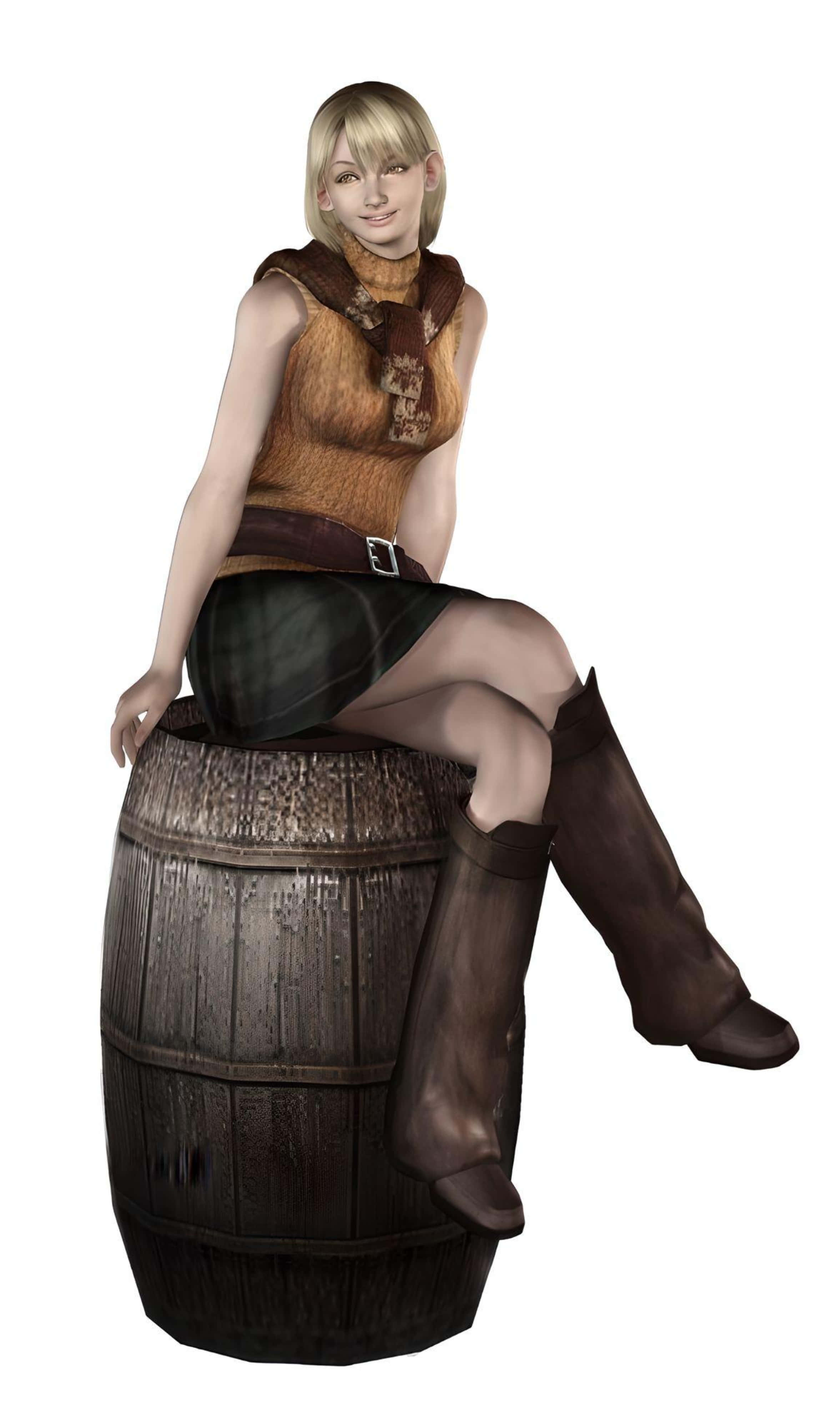 Ashley Graham, Resident Evil, blonde woman, 4K Phone Wallpaper