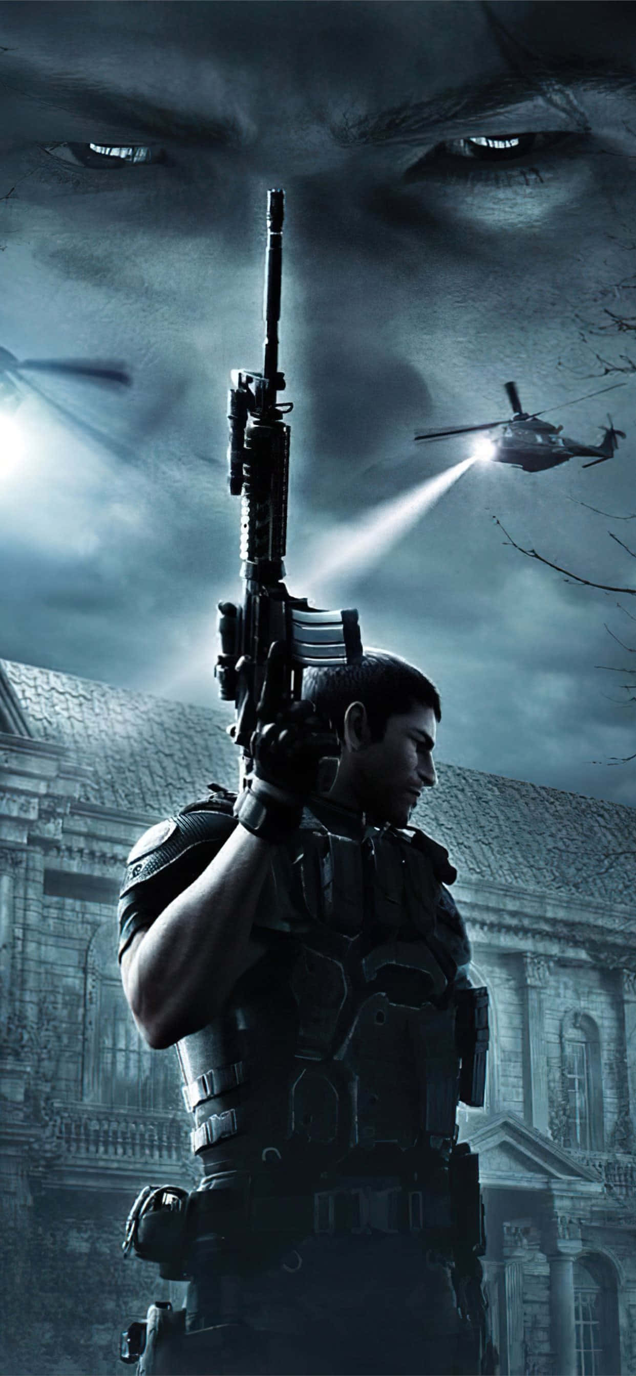 Resident Evil, iPhone, soldier, 2K Phone Wallpaper