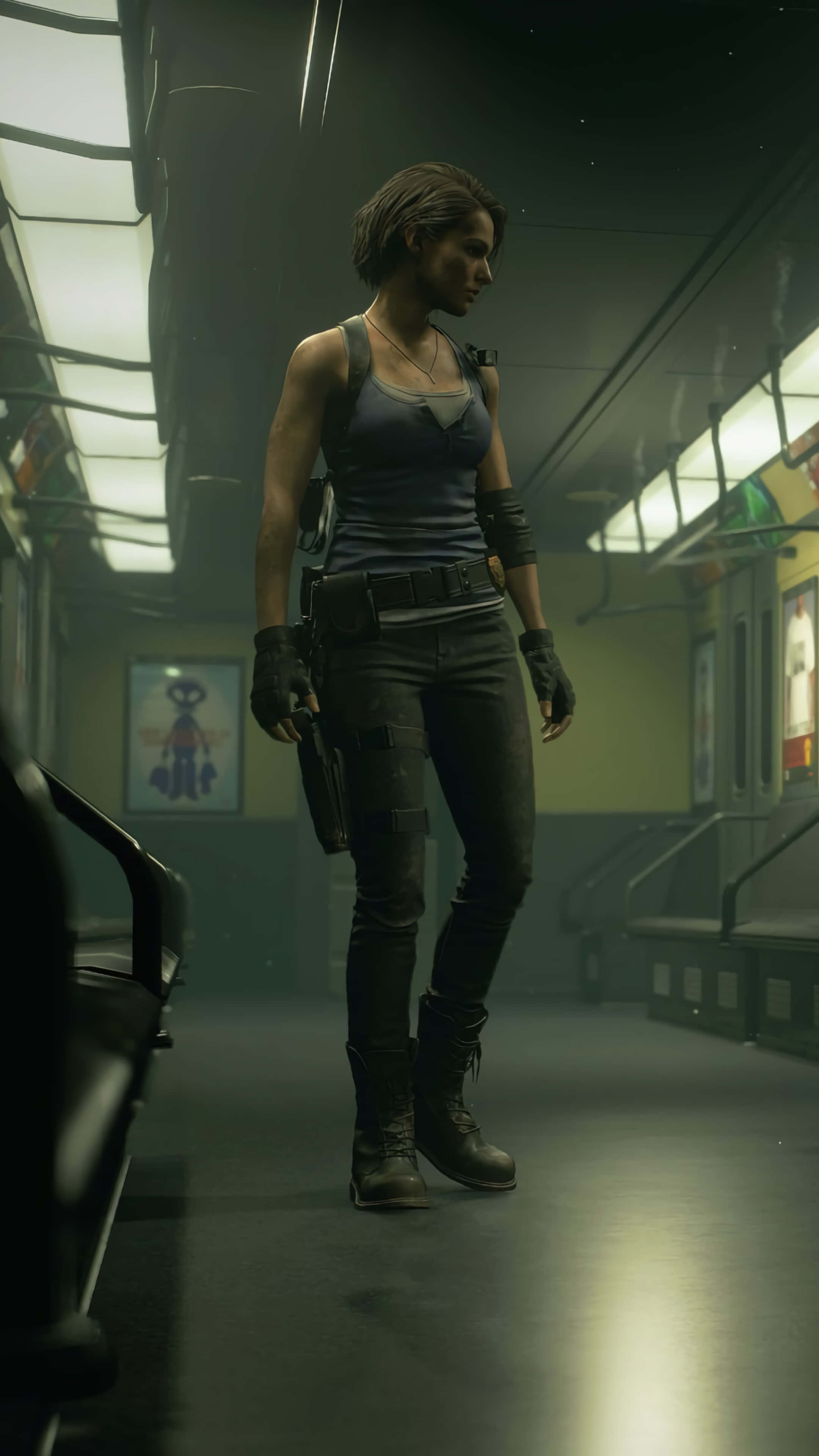 Resident Evil Characters, female survivor, tactical gear, 4K Phone Wallpaper
