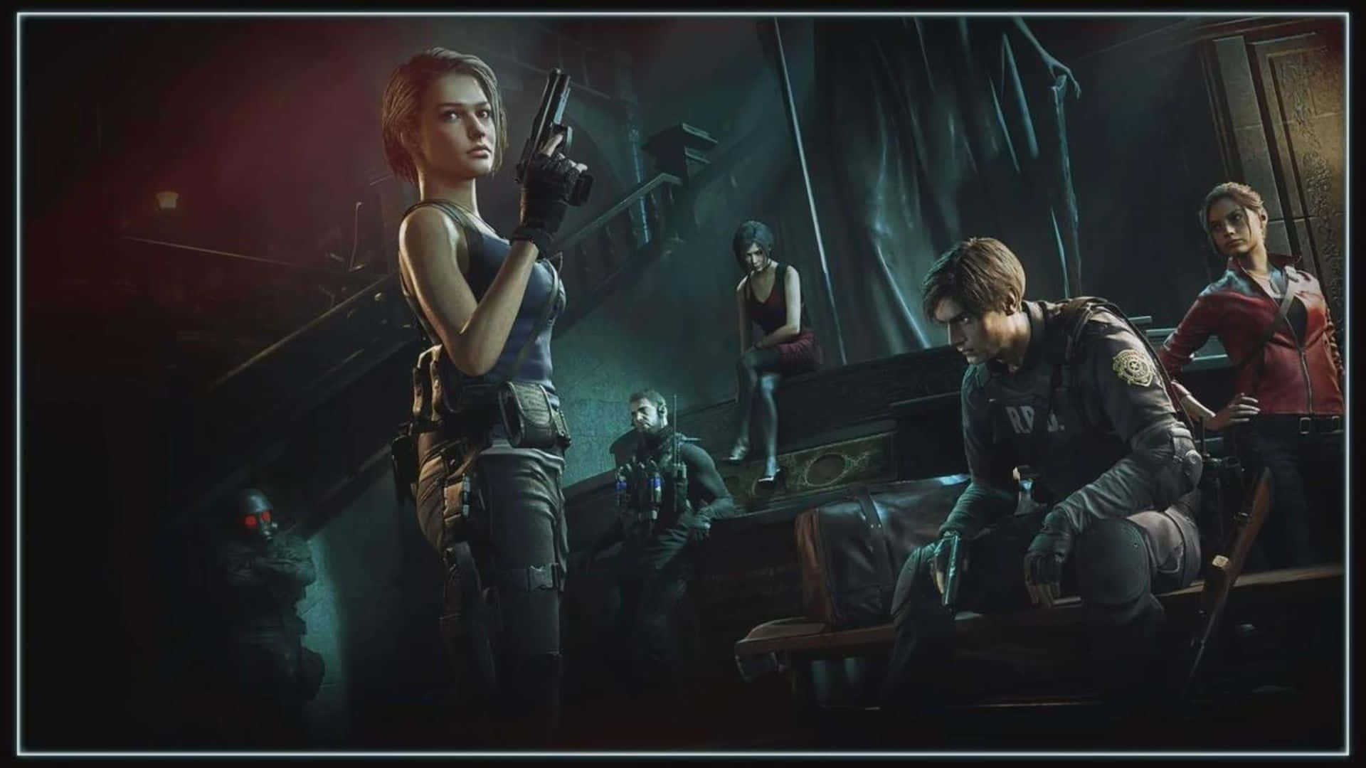 Resident Evil, survivors, dimly lit, Full HD Desktop Wallpaper