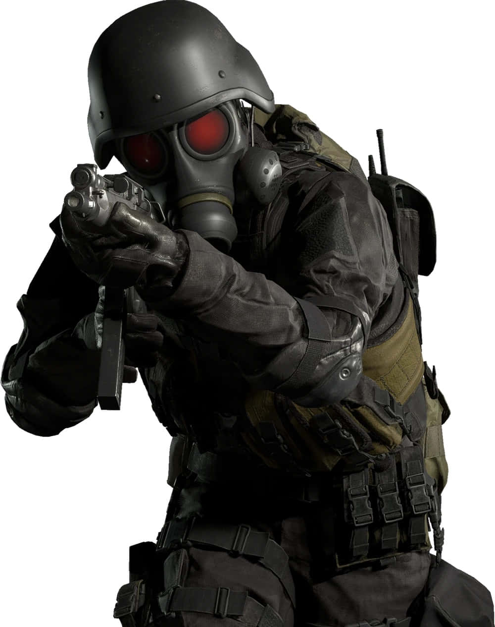 Resident Evil Hunk, tactical gear, gas mask, SD Phone Wallpaper