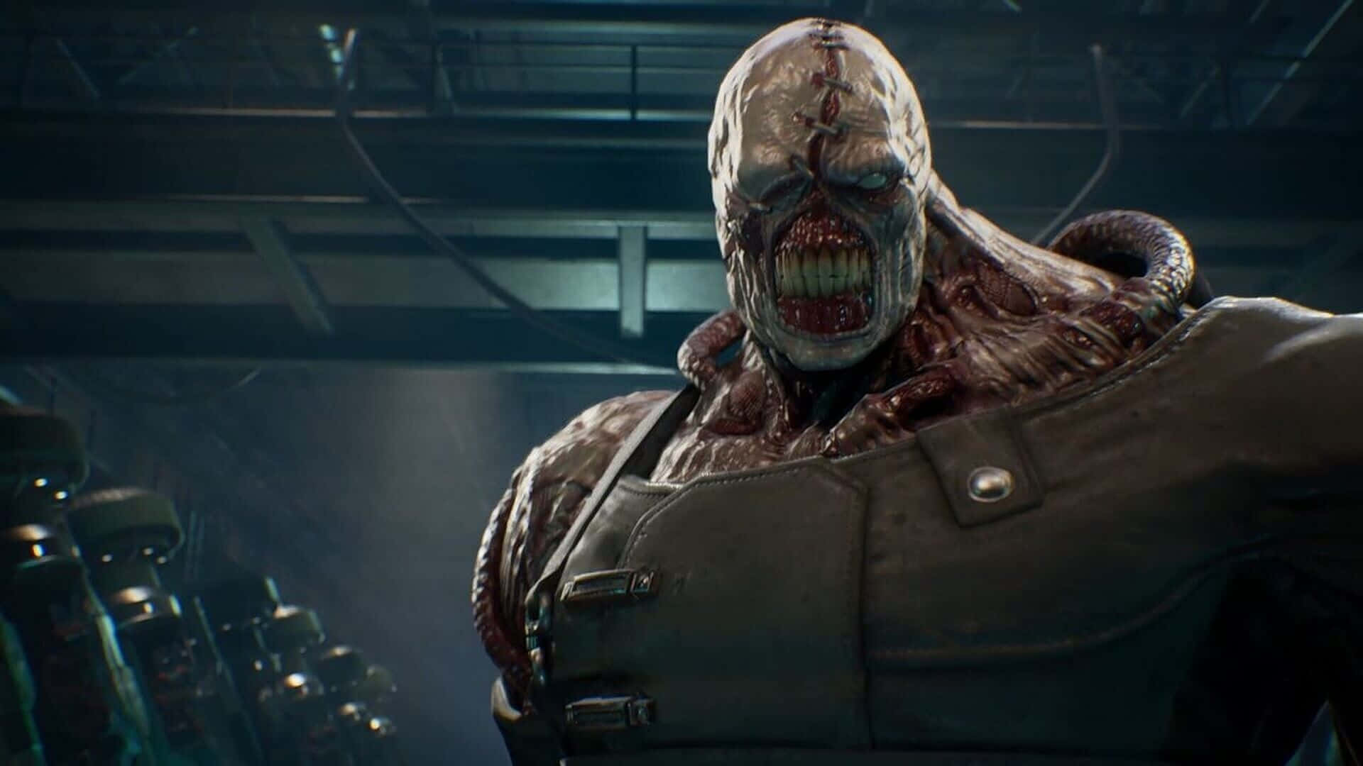 Resident Evil Nemesis, grotesque, stitched-up monster, Full HD Desktop Wallpaper