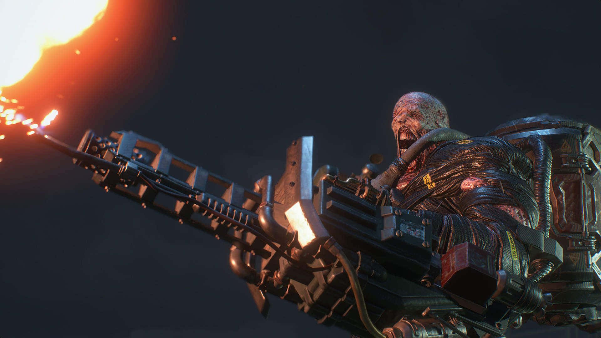 Nemesis, Resident Evil, grotesque armored warrior, Full HD Desktop Wallpaper