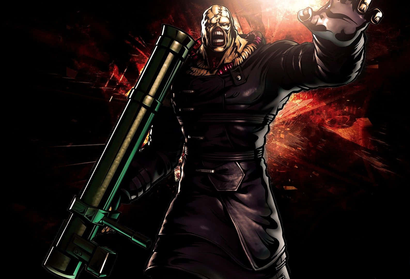 Nemesis, Resident Evil, skull-like face, HD Desktop Wallpaper