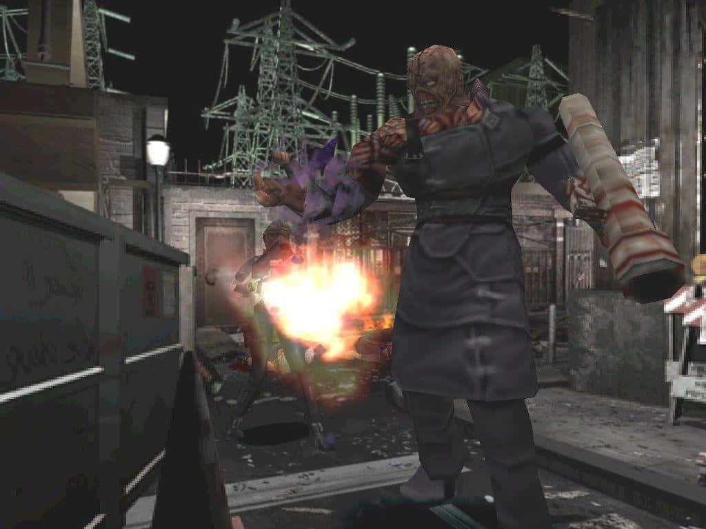 Resident Evil Nemesis, zombie, pipe weapon, SD Desktop Wallpaper