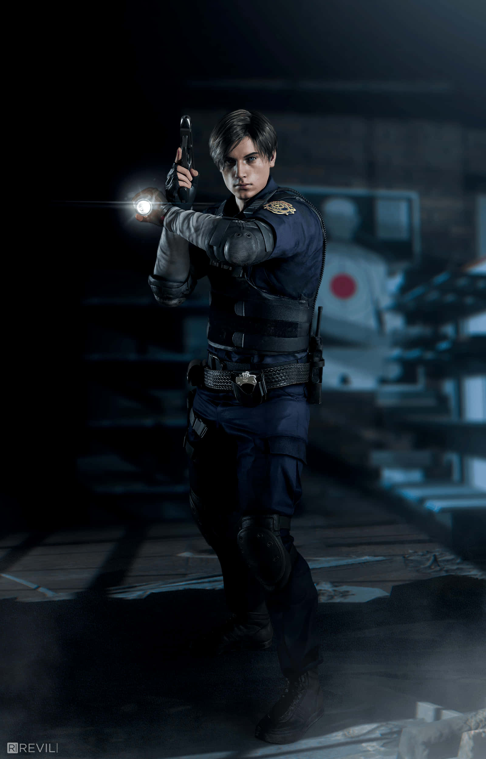 Resident Evil 2, police officer, tactical gear, Full HD Phone Wallpaper