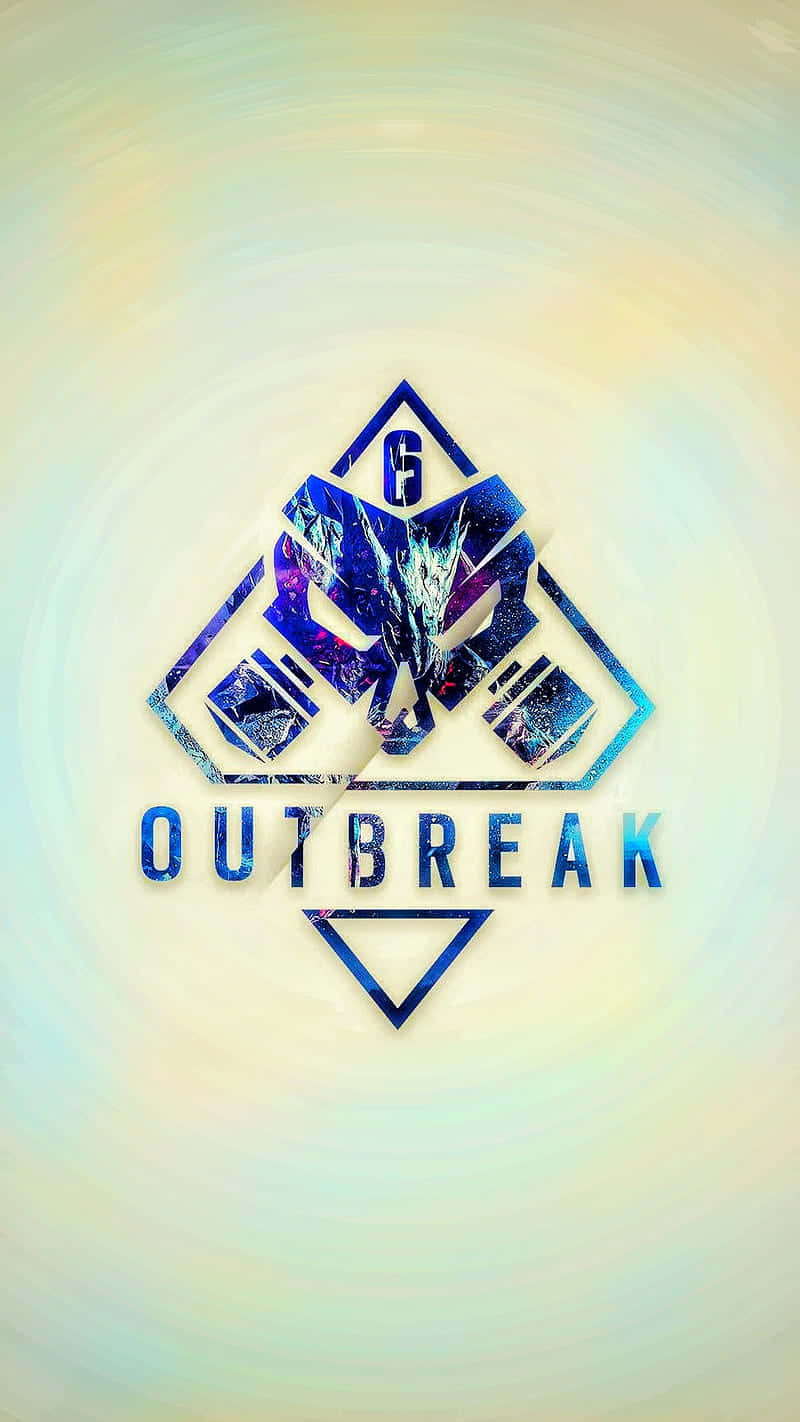 Resident Evil Outbreak, blue, geometric logo, HD Phone Wallpaper
