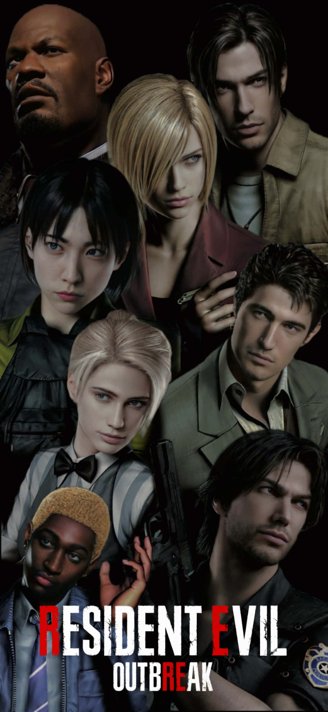 Resident Evil Outbreak, characters, dark background, Full HD Phone Wallpaper