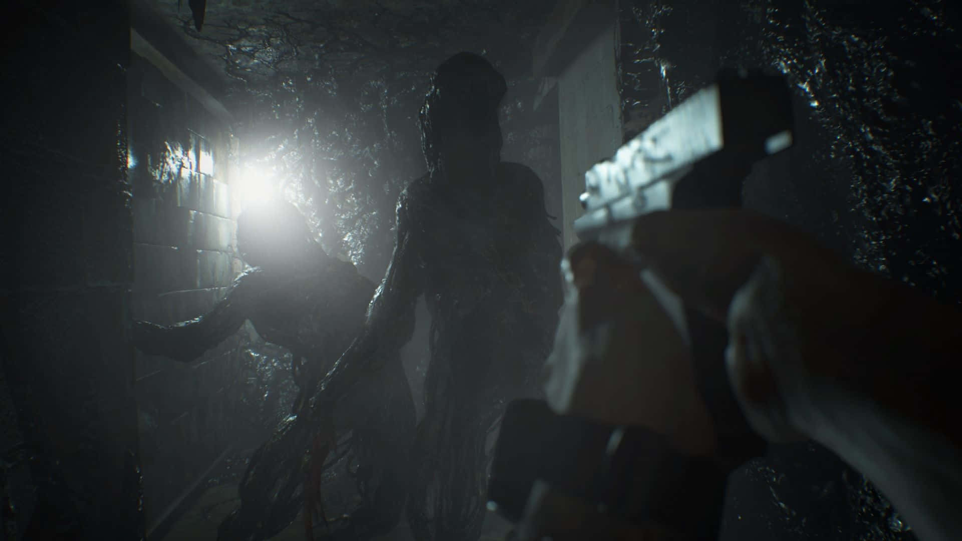 Resident Evil 7, first-person shooter, gun, Full HD Desktop Wallpaper