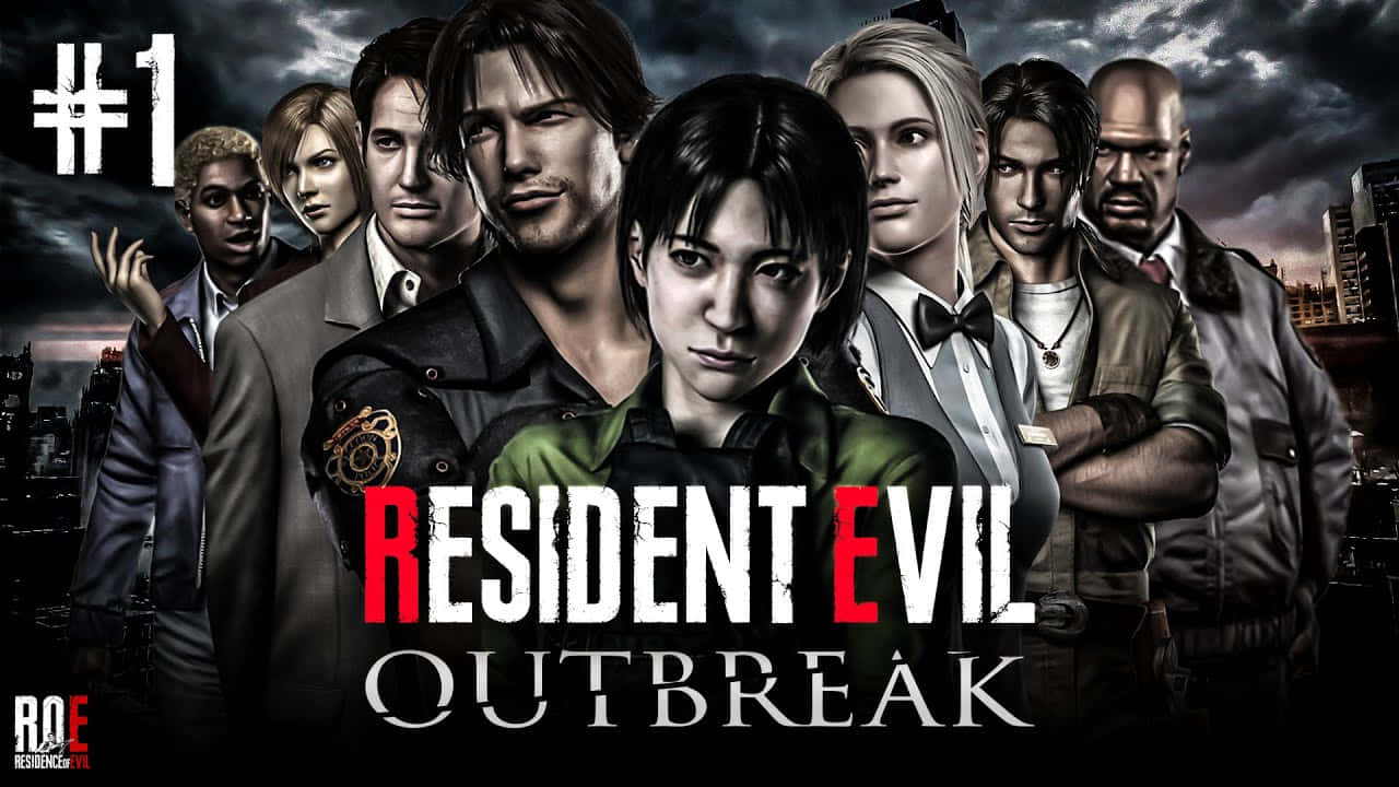 Resident Evil Outbreak, stormy city skyline, dark clouds, HD Desktop Wallpaper
