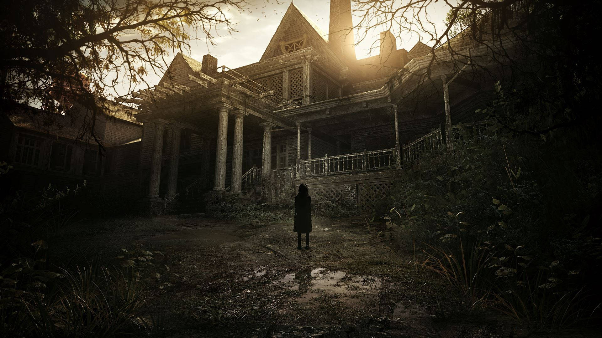 Resident Evil, Abandoned House, Victorian mansion, Full HD Desktop Wallpaper