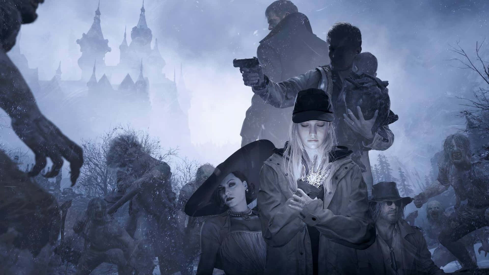 Resident Evil Requiem, survivors, zombies, Full HD Desktop Wallpaper