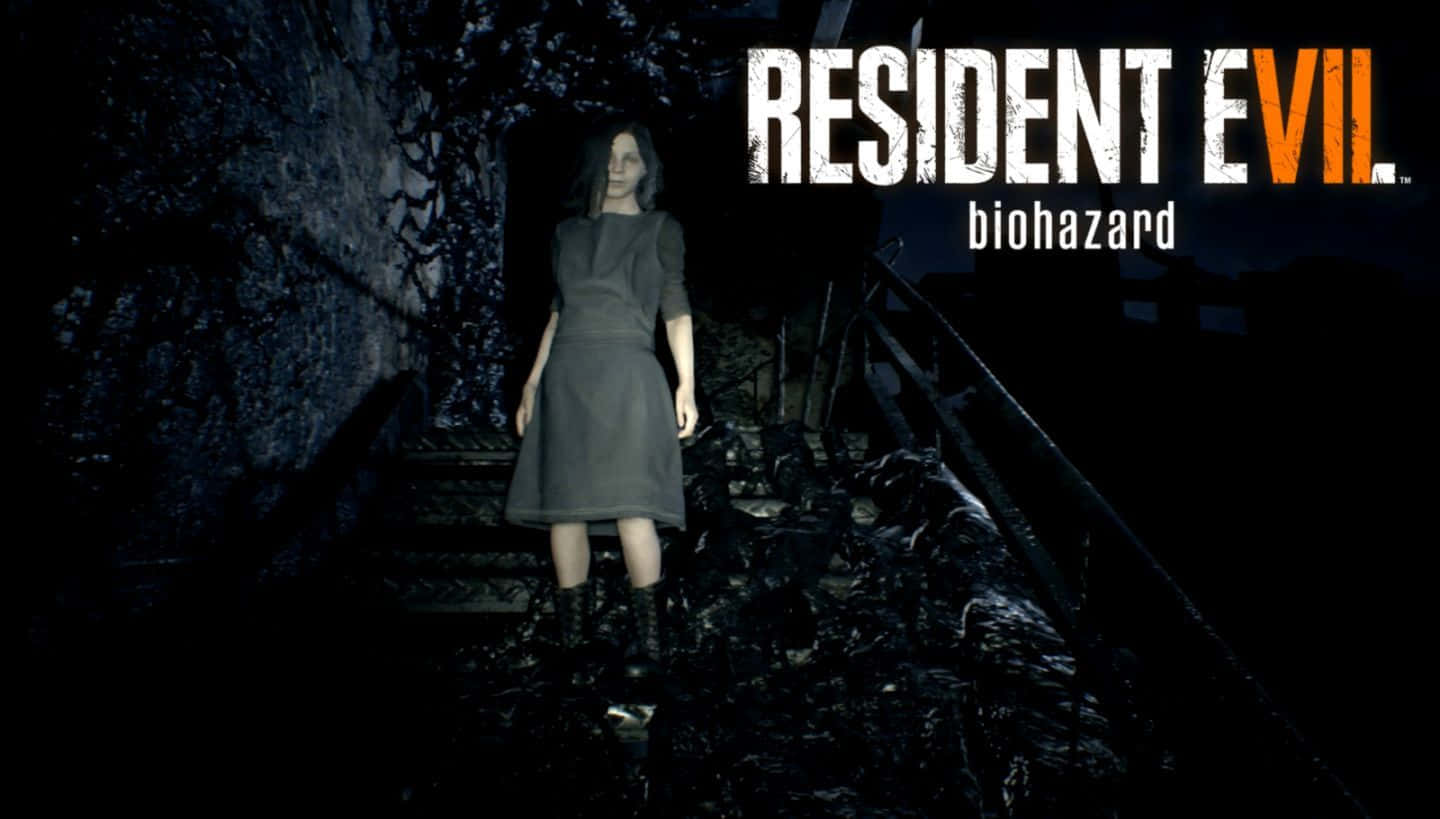Resident Evil 7, pale woman, grey dress, HD Desktop Wallpaper
