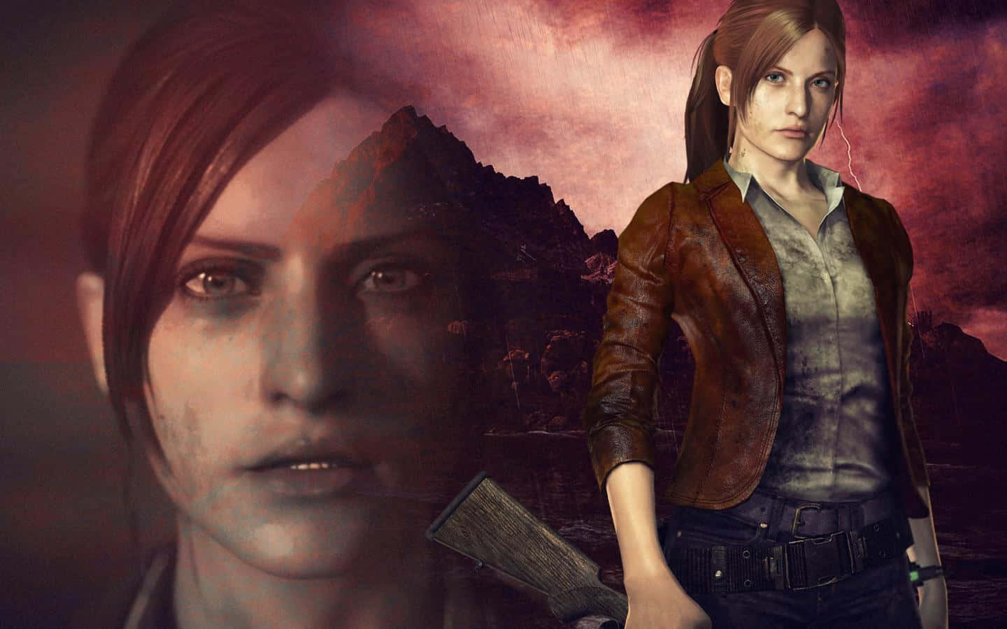 Resident Evil Revelations 2, female survivor, leather jacket, HD Desktop Wallpaper