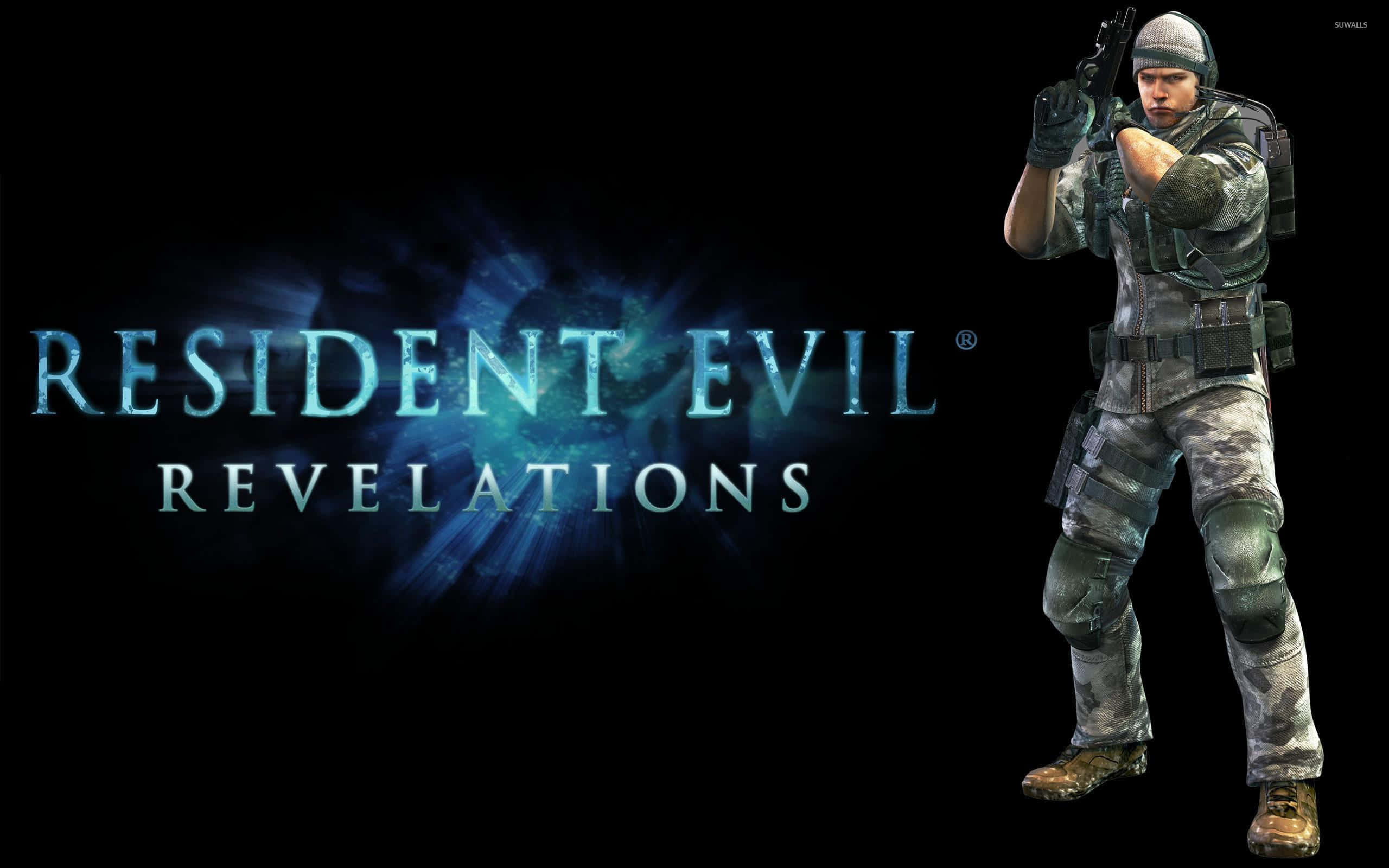 Resident Evil Revelations 2, camouflage gear, pistol, 2K Desktop Wallpaper