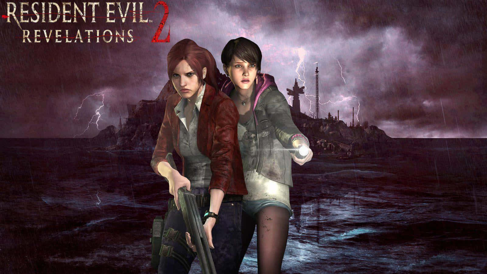Resident Evil Revelations 2, stormy waters, thunderous purple sky, HD Desktop Wallpaper
