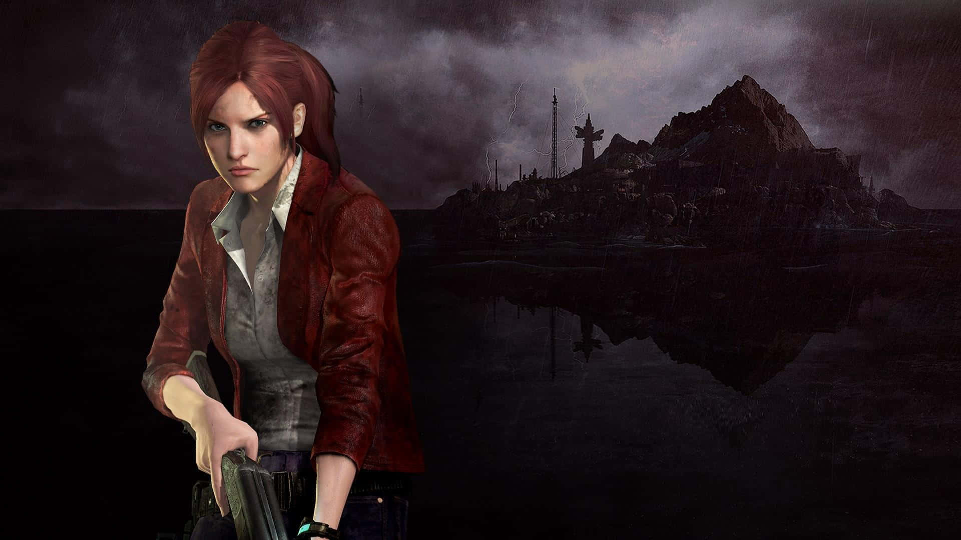 Resident Evil Revelations 2, red-haired woman, leather jacket, Full HD Desktop Wallpaper