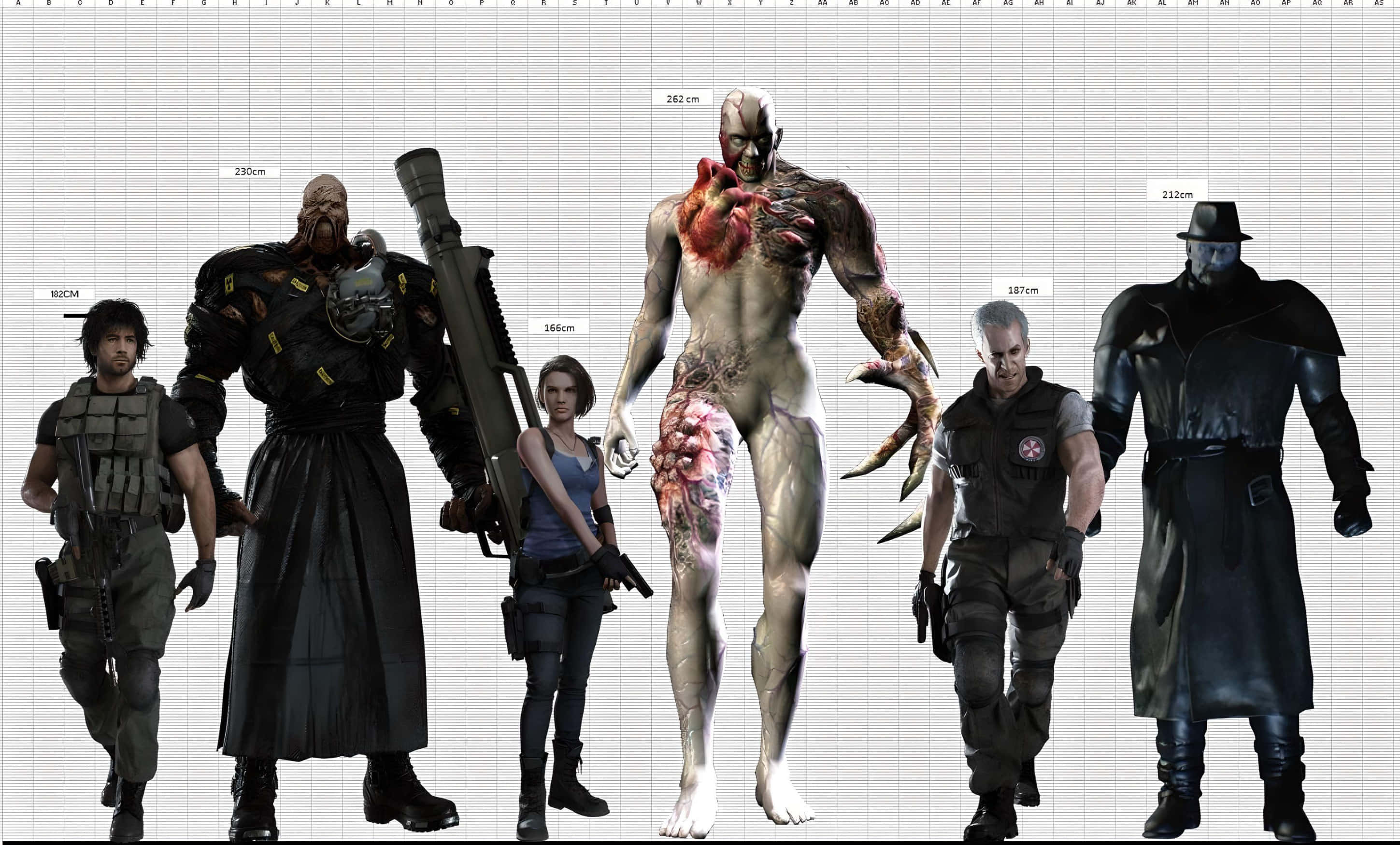 Resident Evil Tyrant, zombie, soldiers, 2K Desktop Wallpaper