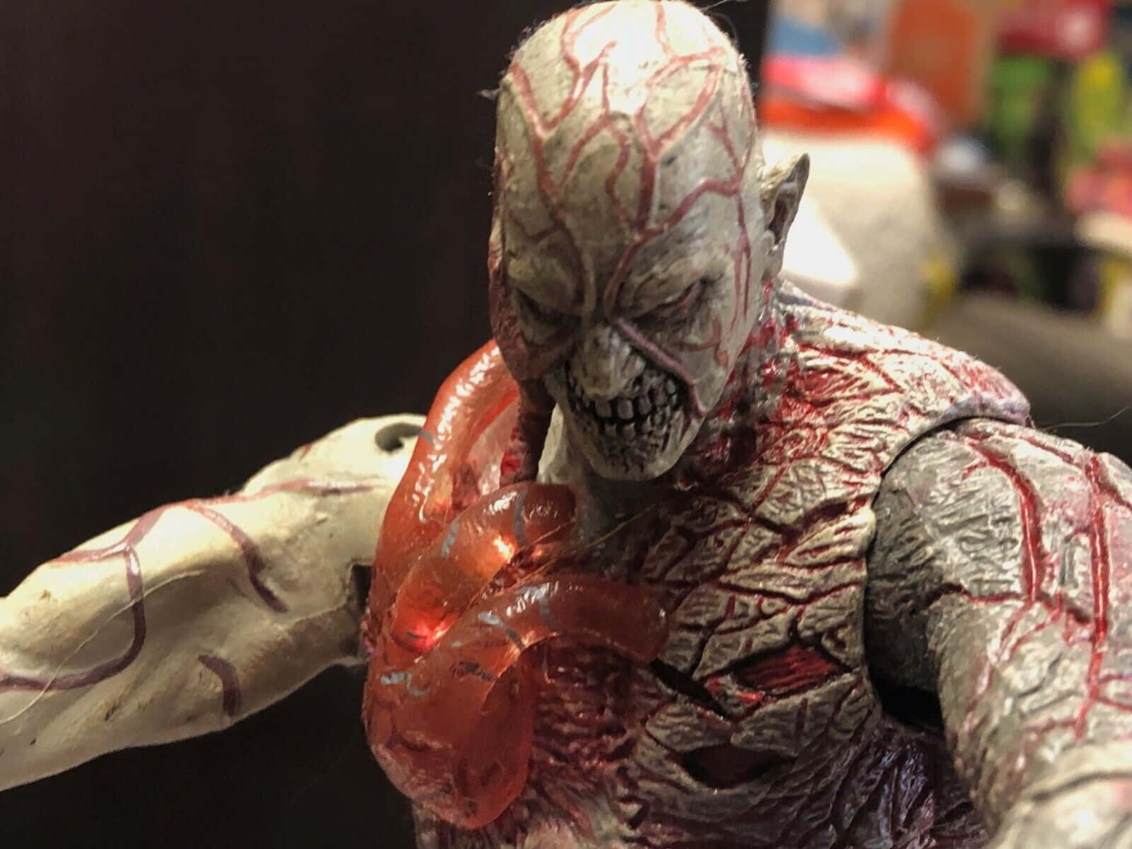 Resident Evil Tyrant, red veins, translucent glowing organ, HD Desktop Wallpaper