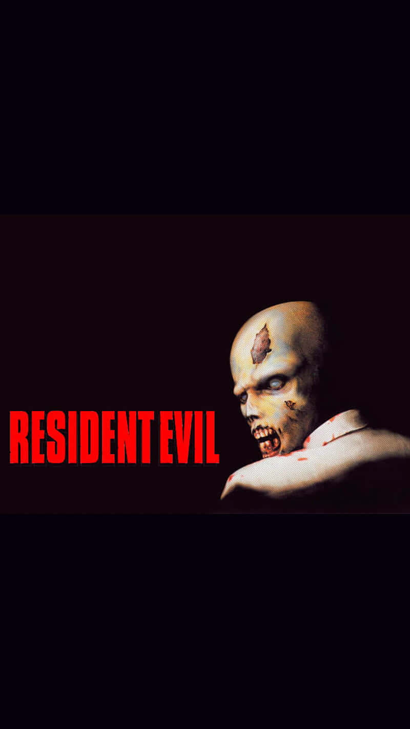 Resident Evil Tyrant, dark red background, bold red text, HD Phone Wallpaper