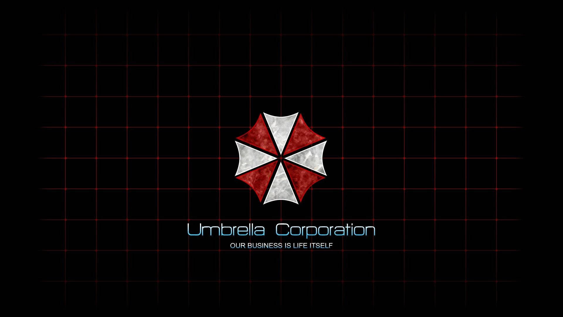 Umbrella Corporation, Resident Evil, red and white Umbrella Corporation logo, Full HD Desktop Wallpaper