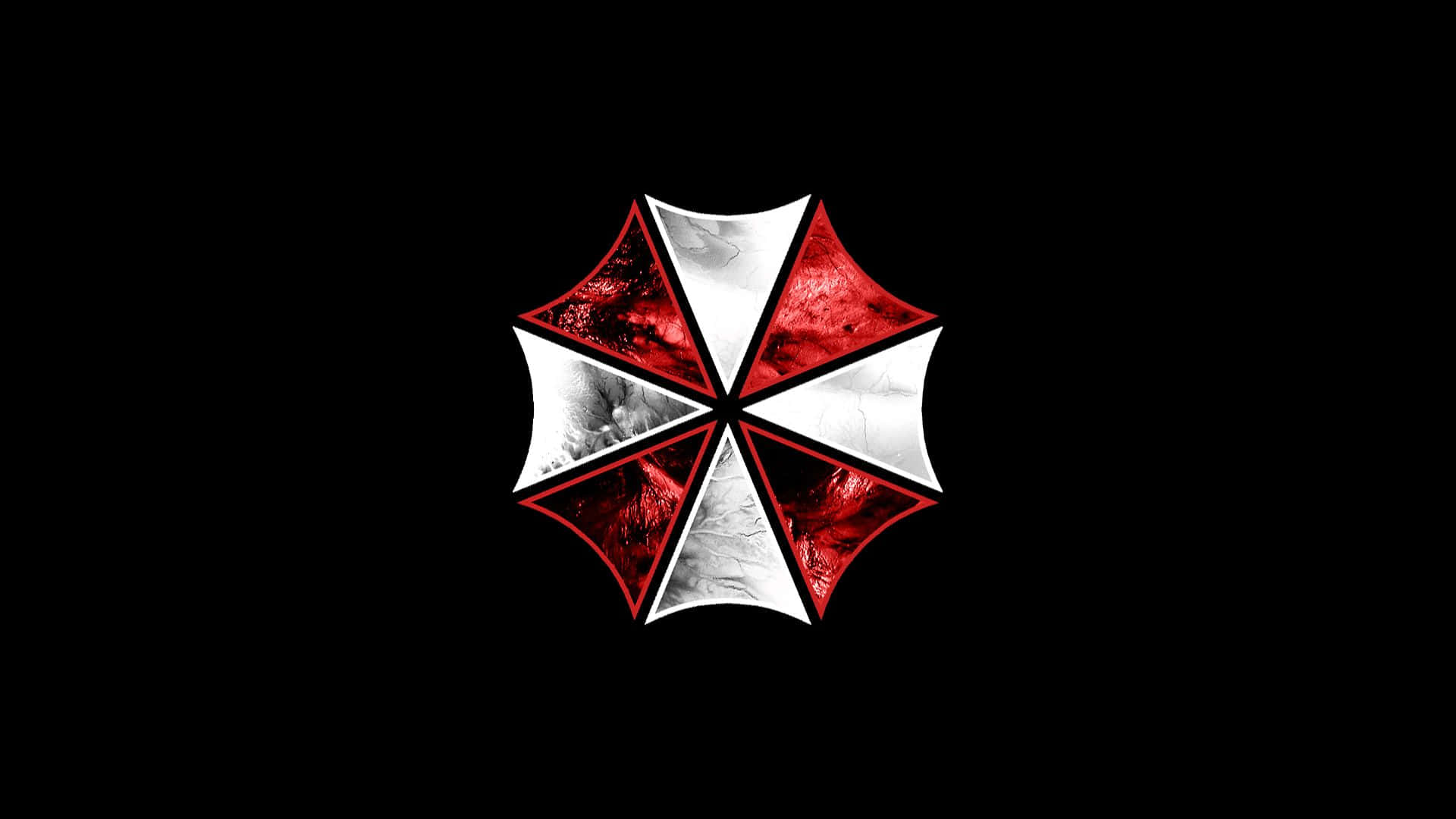 Umbrella Corporation, red, white, Full HD Desktop Wallpaper