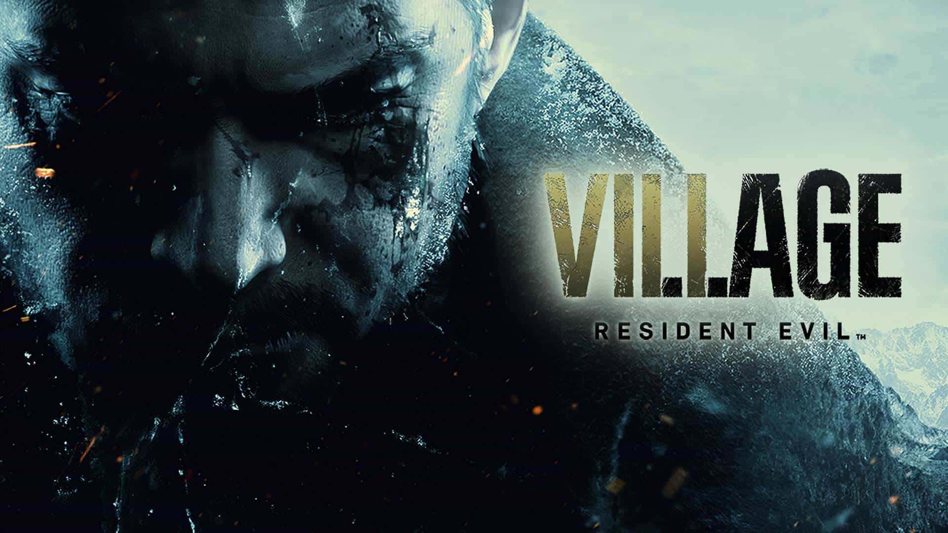 Resident Evil Village, Village, snowy mountain backdrop, Full HD Desktop Wallpaper