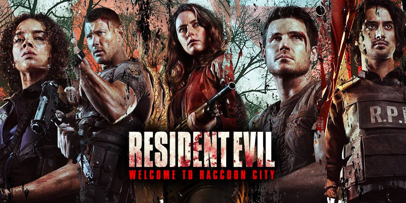 Resident Evil Welcome to Raccoon City, Five armed survivors, ruined urban landscape, HD Desktop Wallpaper