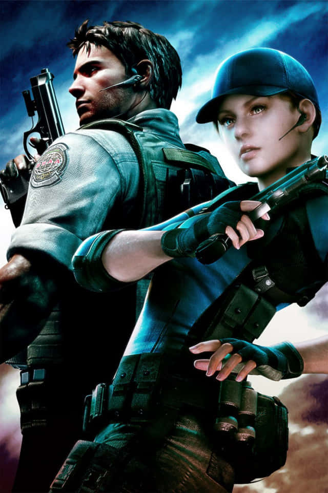 Resident Evil 2, Raccoon City, tactical gear, SD Phone Wallpaper