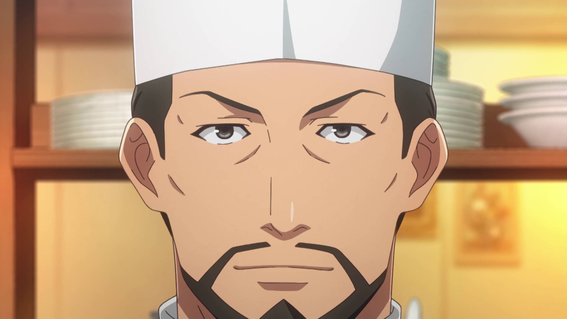 Restaurant to another world, anime chef, beard, Full HD Desktop Wallpaper