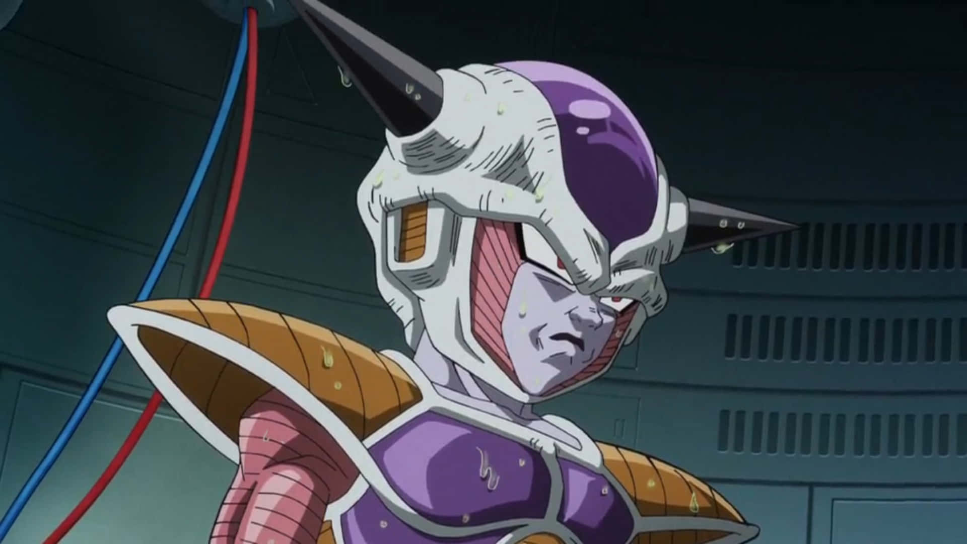 Resurrection F, purple and white armored head, spiked helmet, Full HD Desktop Wallpaper