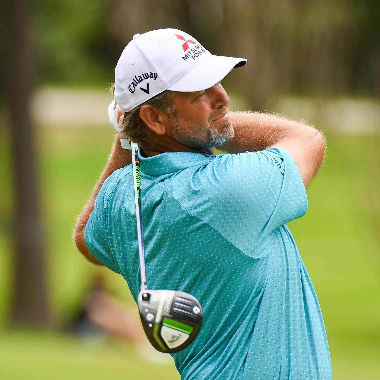 Retief Goosen, driver golf club, teal shirt, HD Desktop Wallpaper