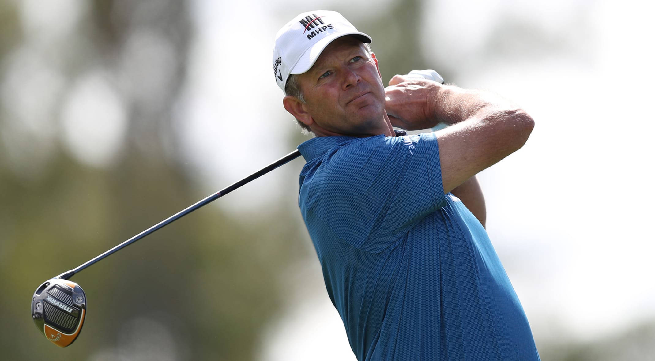 Retief Goosen, driver club, blue shirt, Full HD Desktop Wallpaper