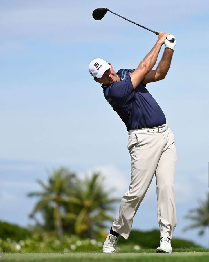 Retief Goosen, golf swing, sunny course, SD Phone Wallpaper