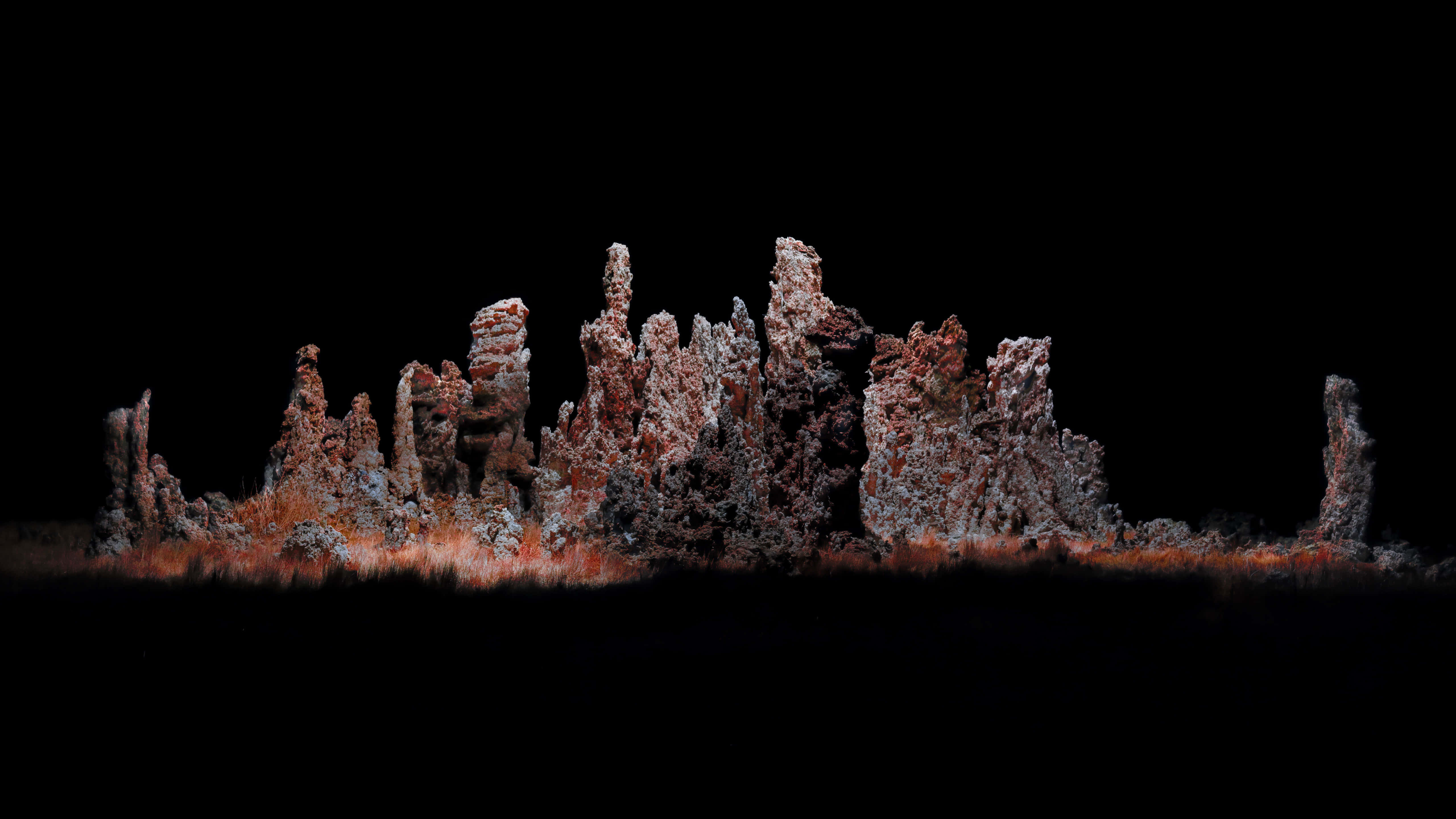 4K Retina display, rust-colored, glowing orange, 5K Desktop Wallpaper