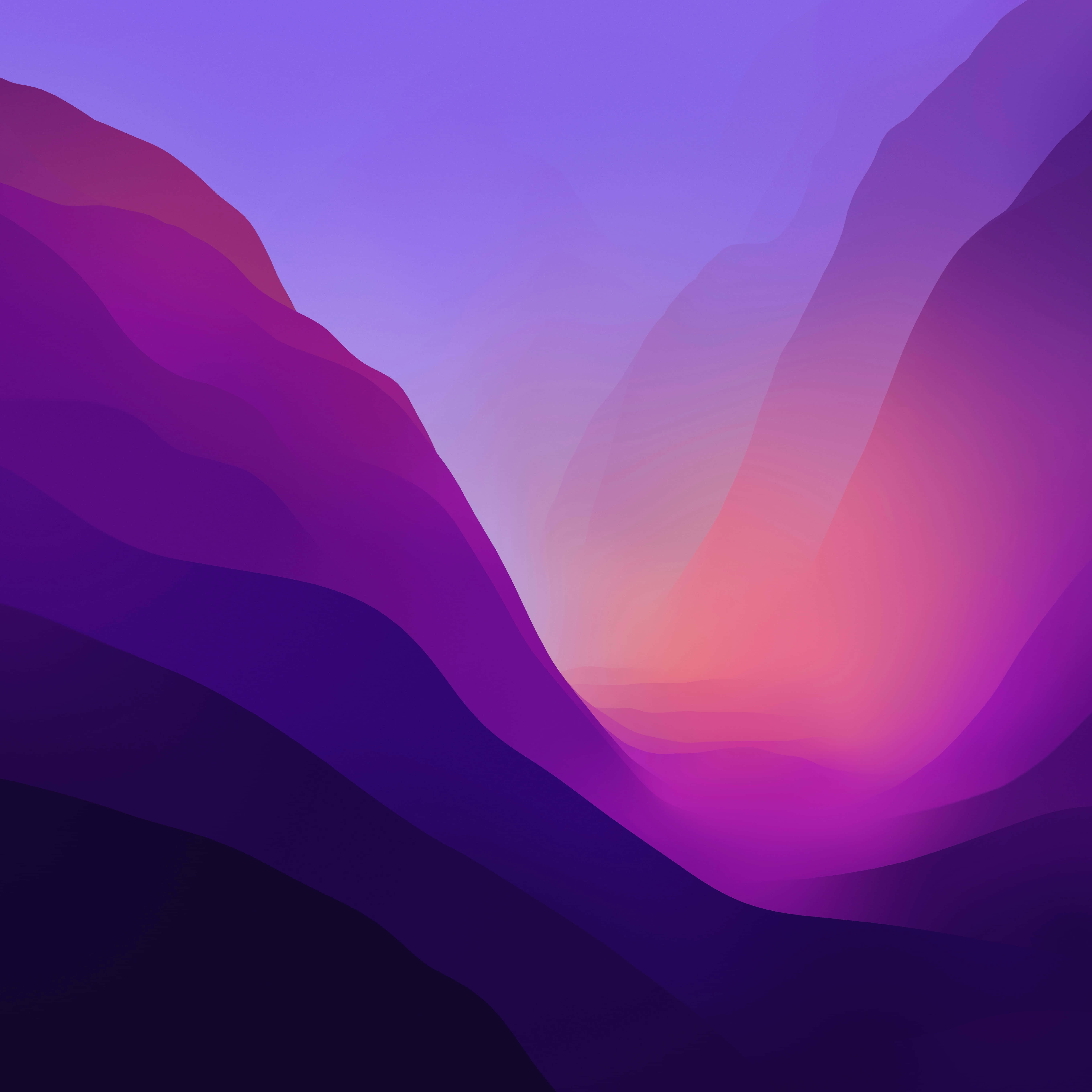 4K Retina Display, valley, mountain ridges, 5K Desktop Wallpaper