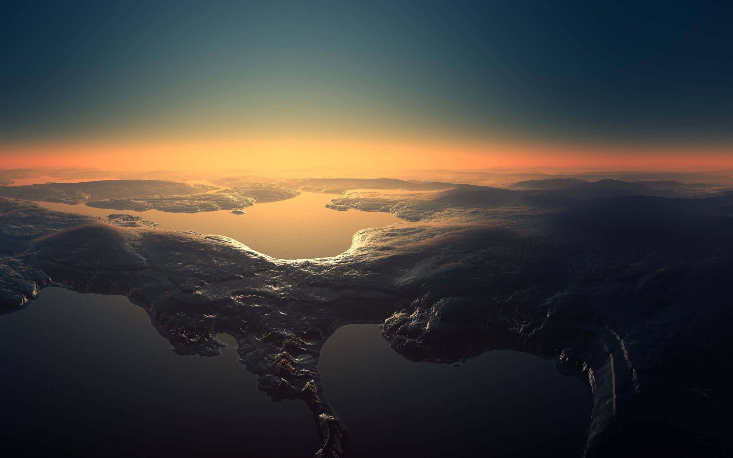 Retina, aerial, 3D, 2K Desktop Wallpaper