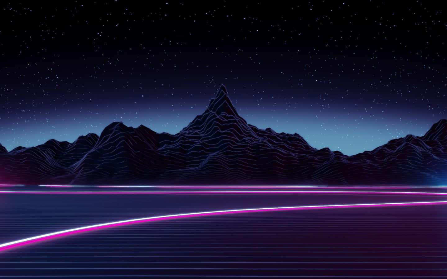 Retro 80s Aesthetic, neon pink, neon blue, HD Desktop Wallpaper