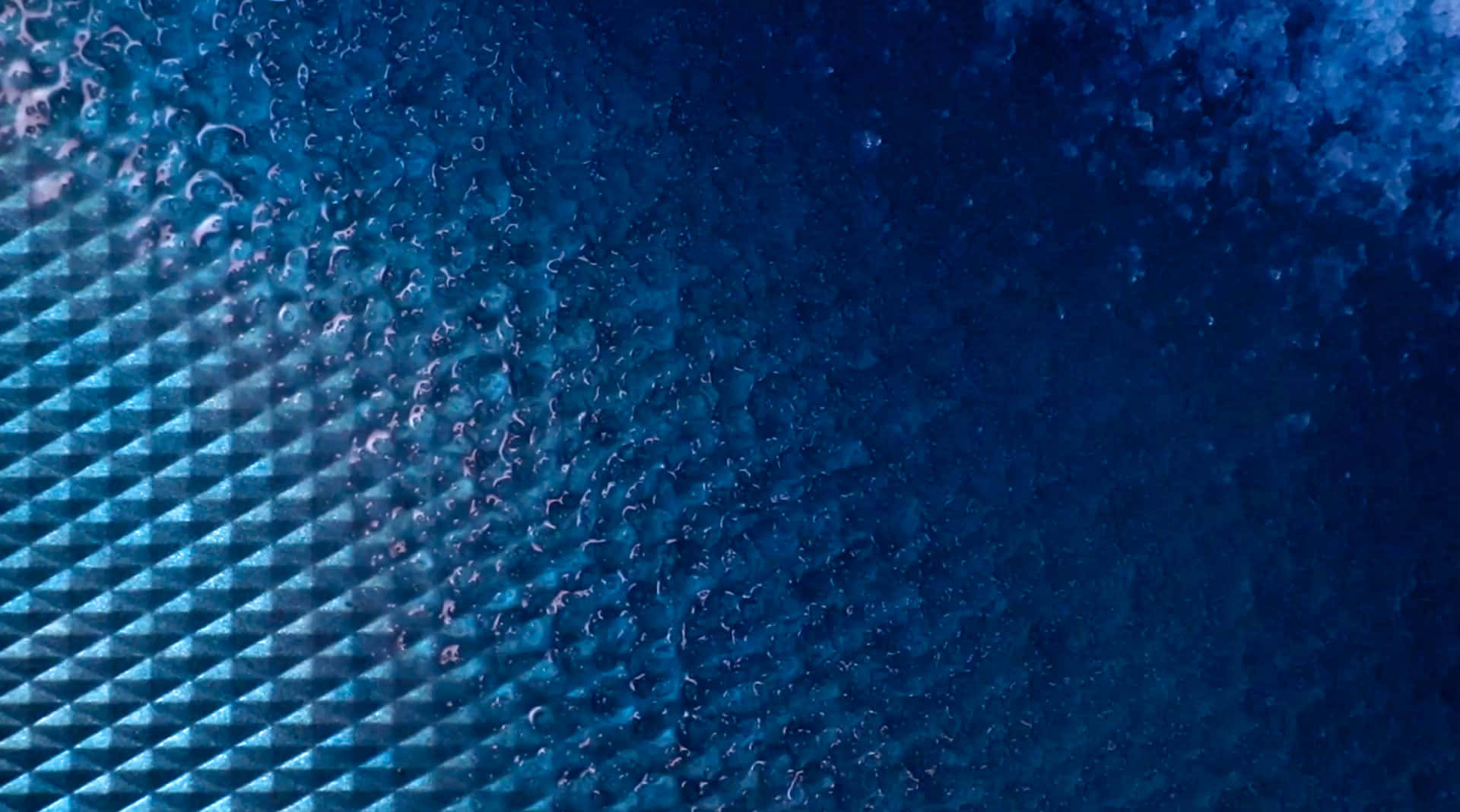 steel blue, water droplets, textured blue surface, Full HD Desktop Wallpaper