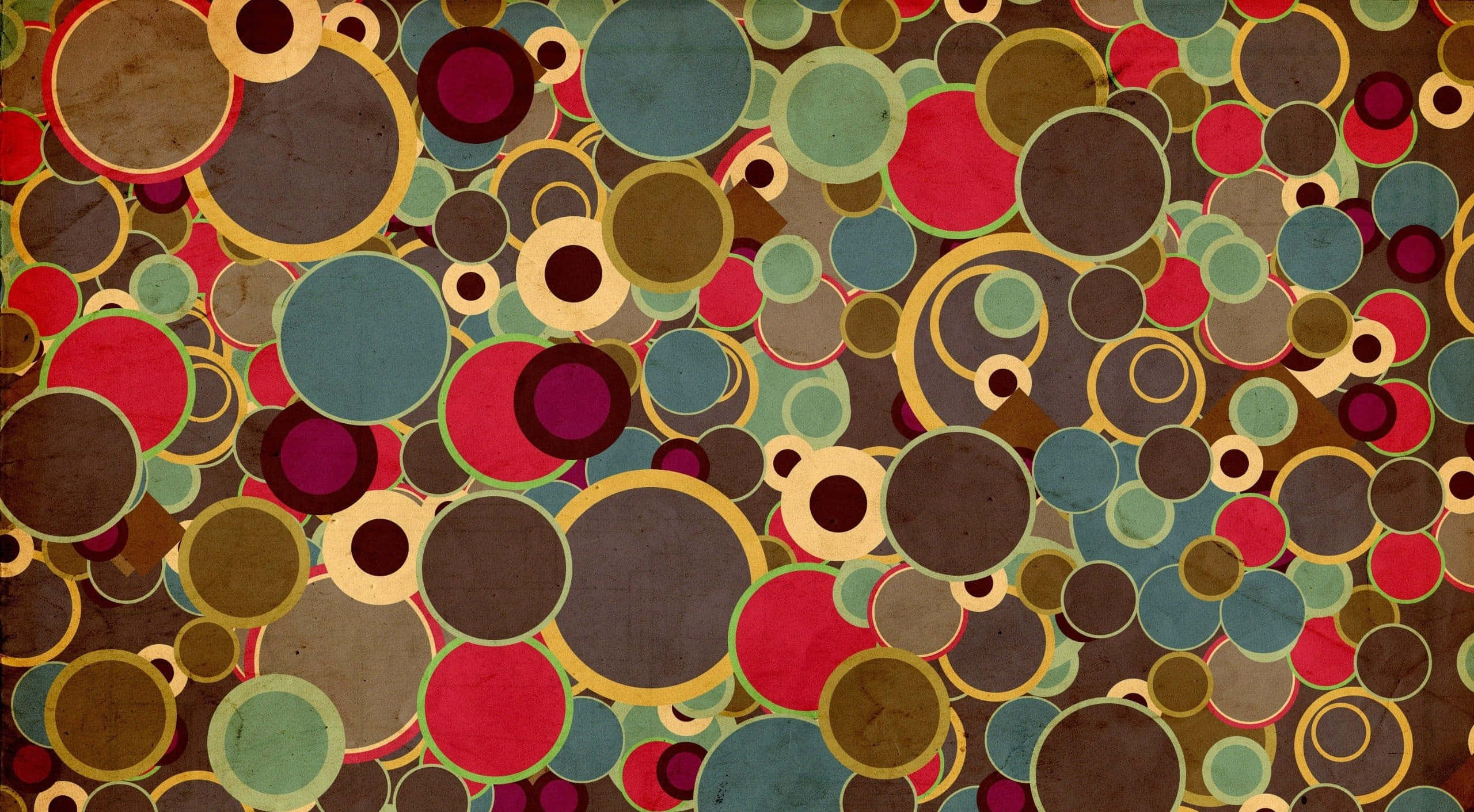 psychedelic 70s aesthetic, red, teal, 2K Desktop Wallpaper