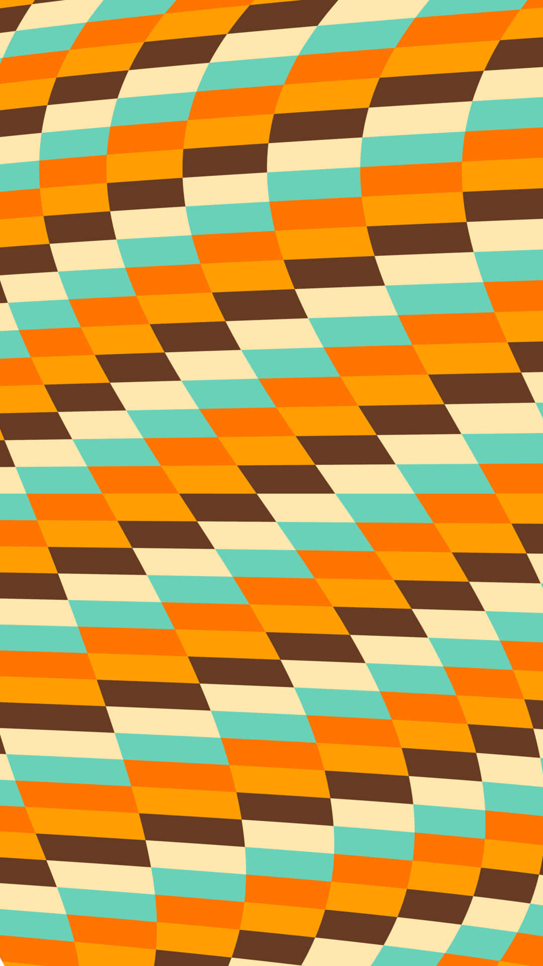 retro wave, stripes pattern, orange, Full HD Phone Wallpaper