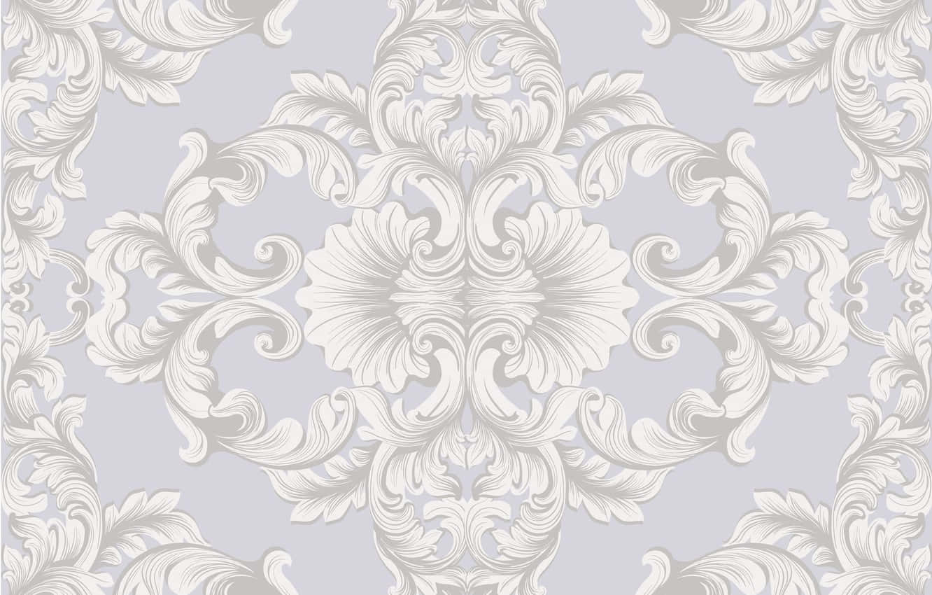 Retro Diner, damask pattern, soft gray, HD Desktop Wallpaper