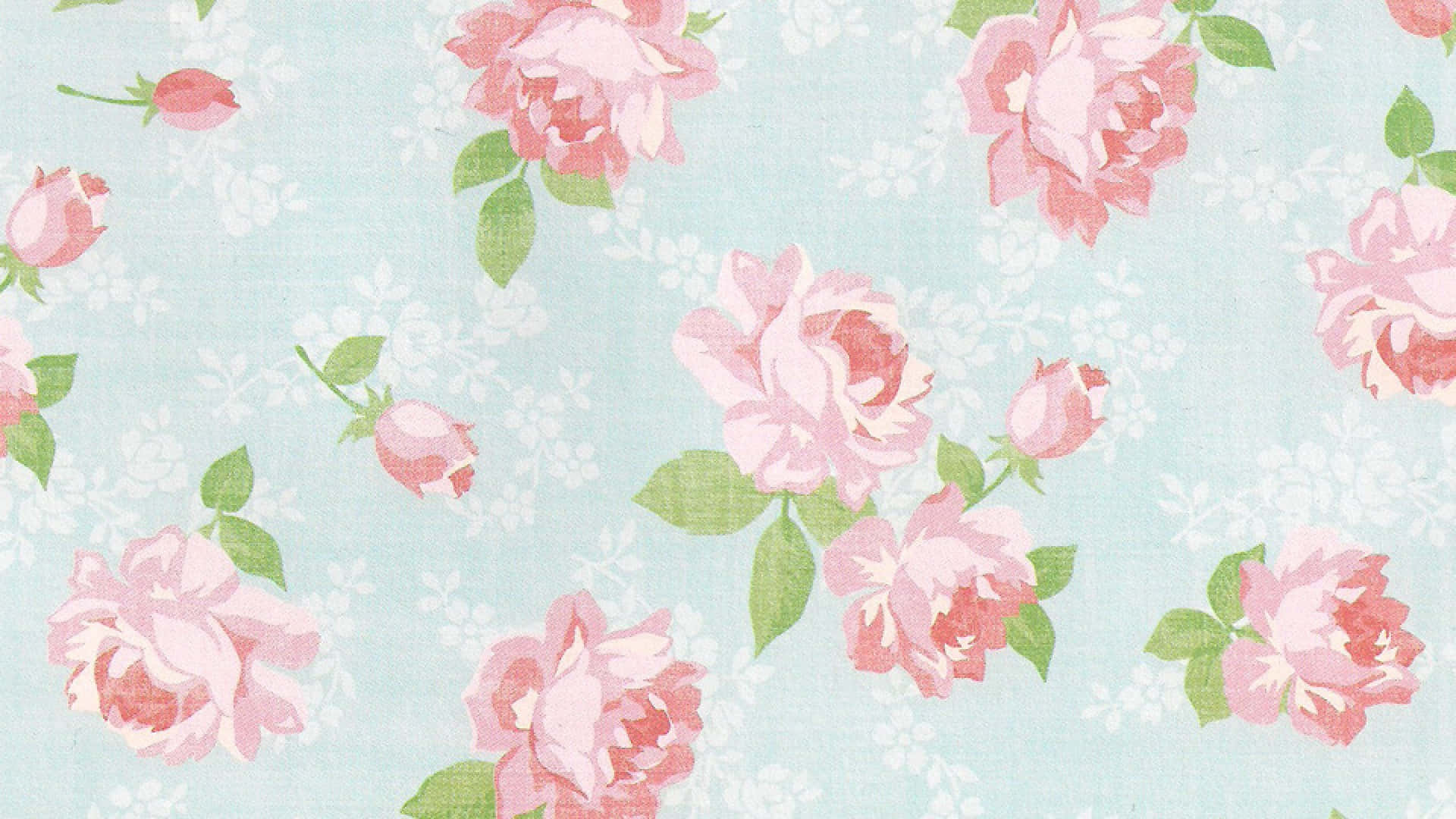 vintage flower, pink vintage flower, soft pink roses, Full HD Desktop Wallpaper