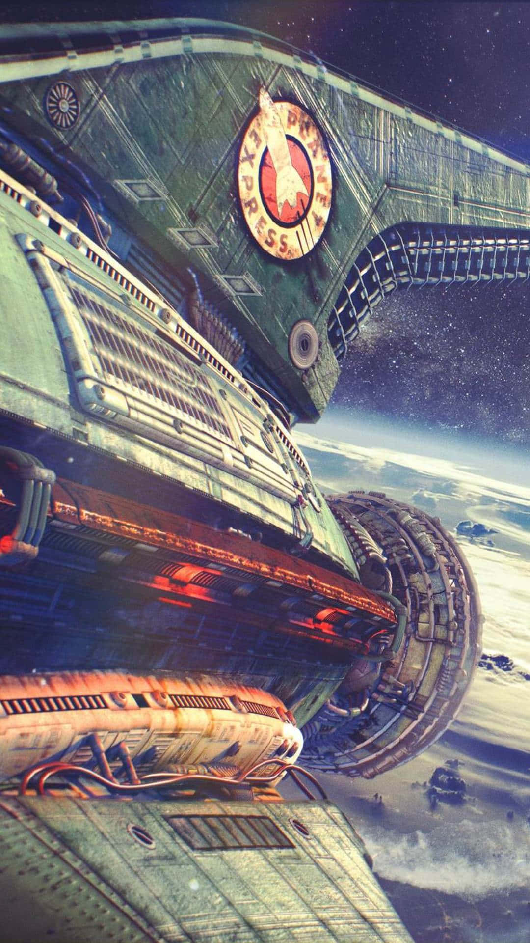 WATER EXPRESS, green space train, snowy planet, Full HD Phone Wallpaper