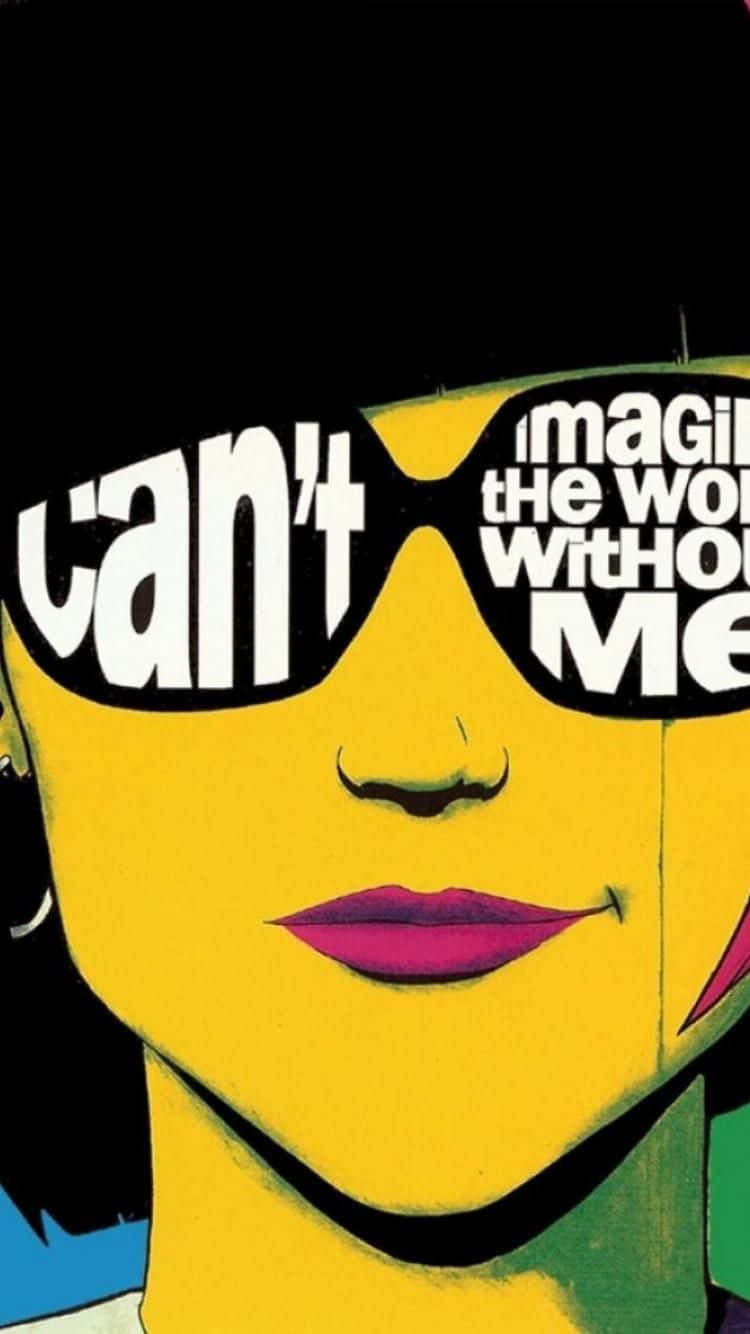 Retro iPhone, yellow-faced woman, sunglasses, HD Phone Wallpaper