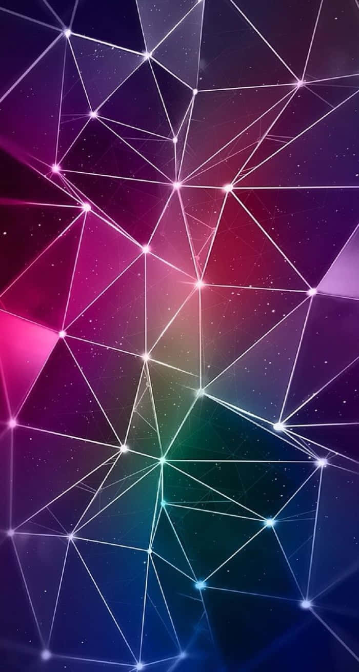 triangles, stars, glowing, HD Phone Wallpaper