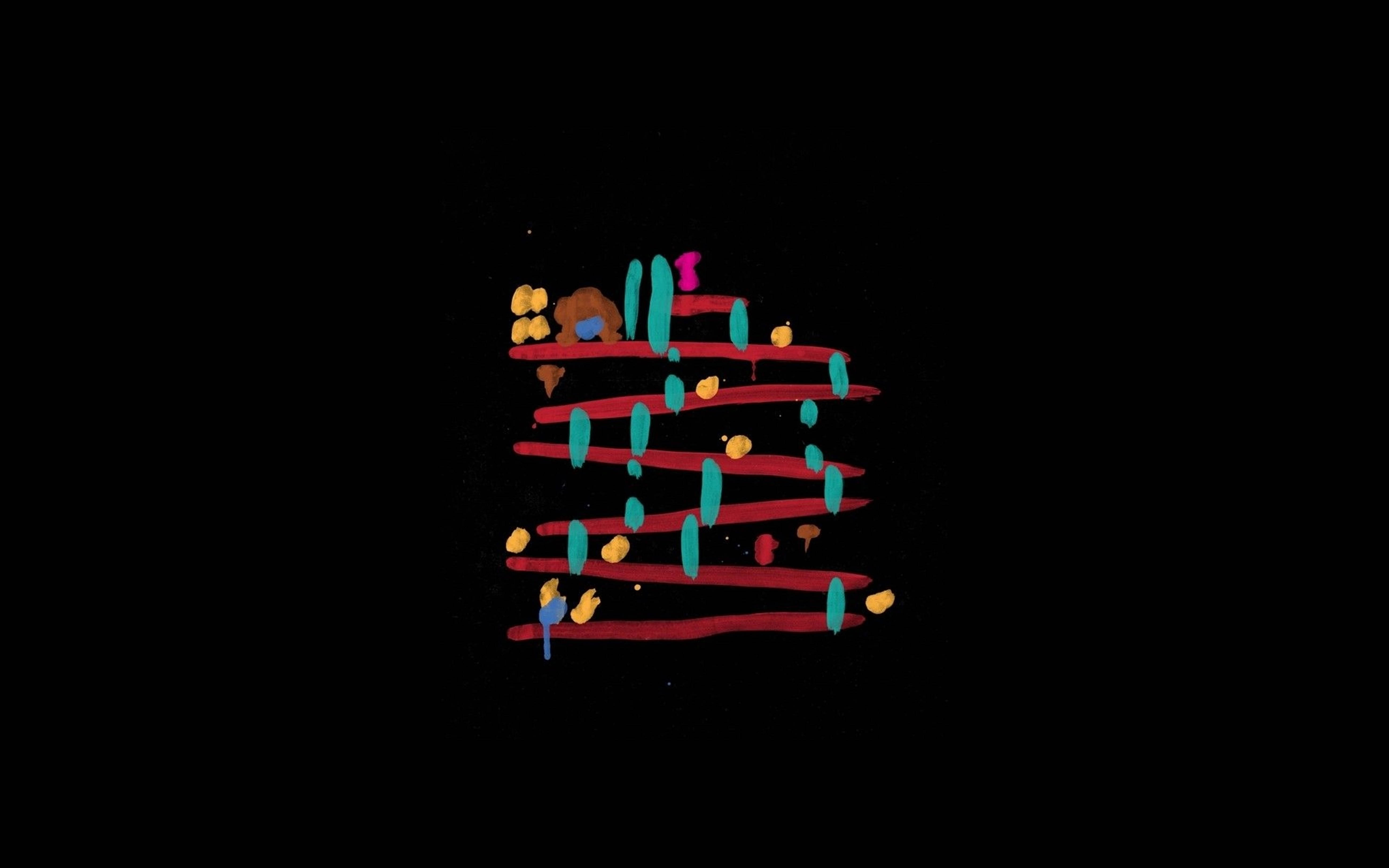 Retro 4K Abstract Colorful Lines, colorful shapes, blobs, 5K Desktop Wallpaper